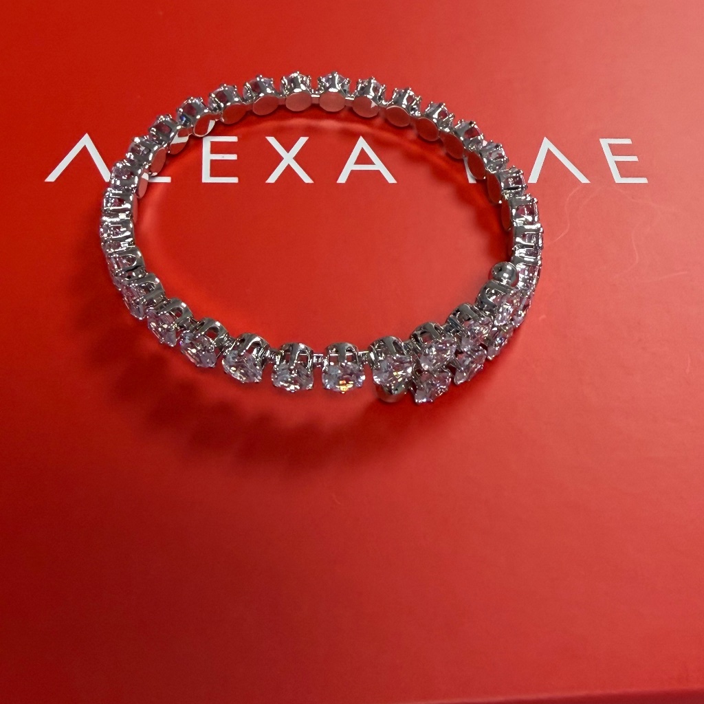 By Alexa Rae 2025 Advent Adjustable Silver Rhinestone Bracelet Nwot